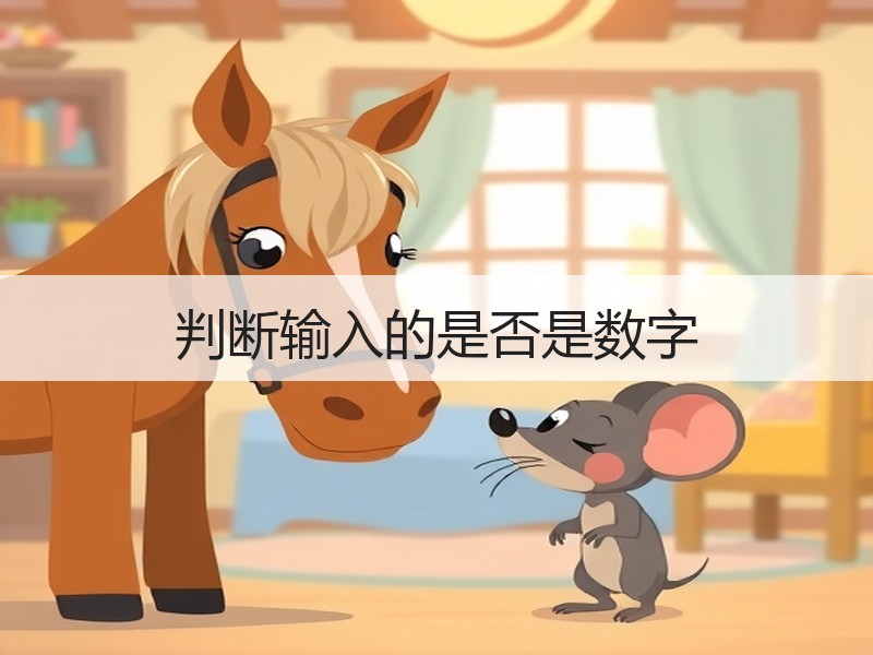 判断输入的是否是数字
