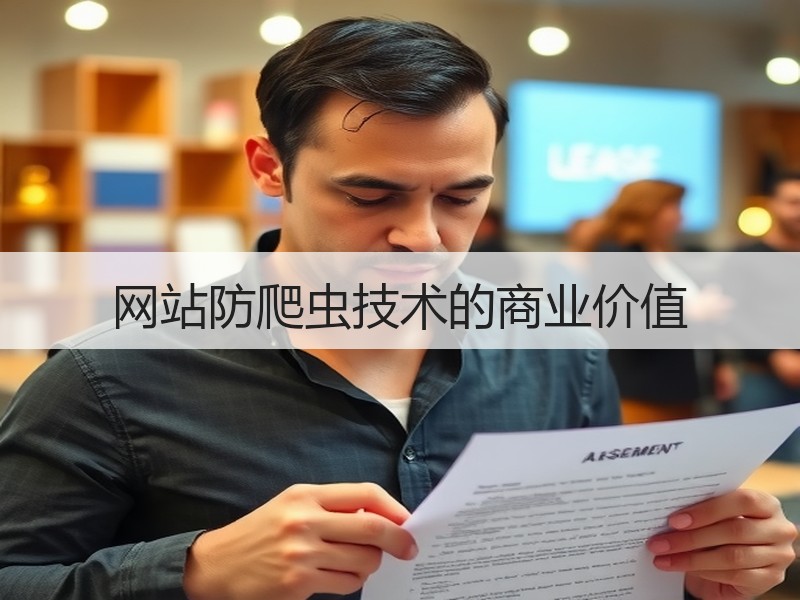 网站防爬虫技术的商业价值