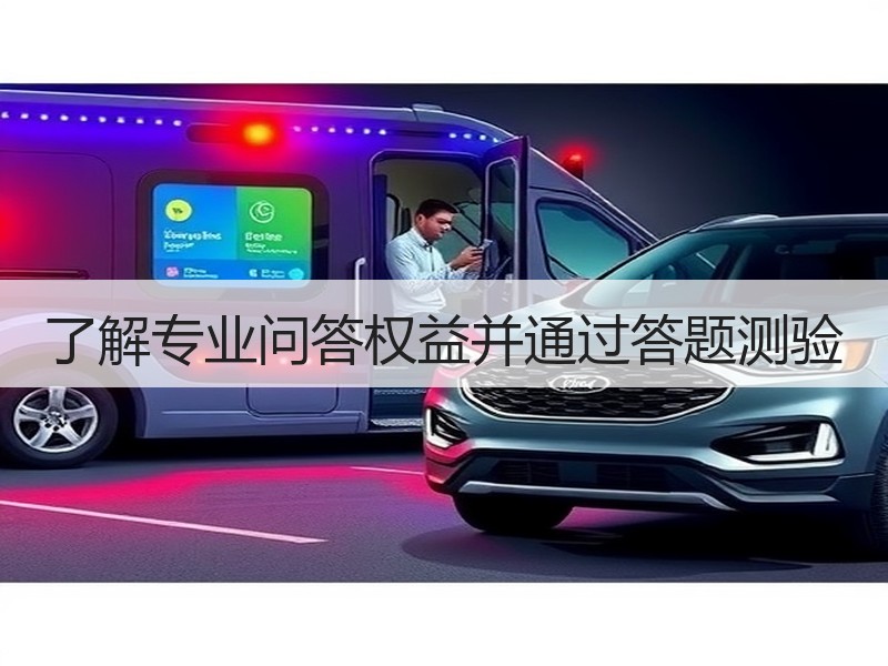 了解专业问答权益并通过答题测验