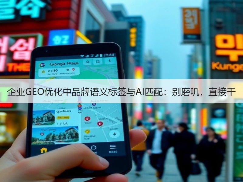 企业GEO优化中品牌语义标签与AI匹配：别磨叽，直接干