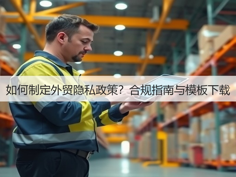 如何制定外贸隐私政策？合规指南与模板下载