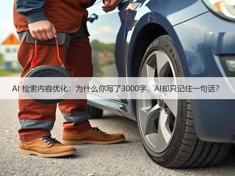 AI 检索内容优化：为什么你写了3000字，AI却只记住一句话？