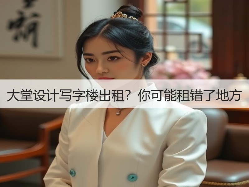 大堂设计写字楼出租？你可能租错了地方