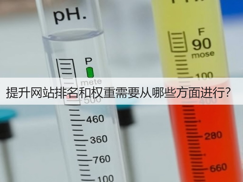 提升网站排名和权重需要从哪些方面进行？