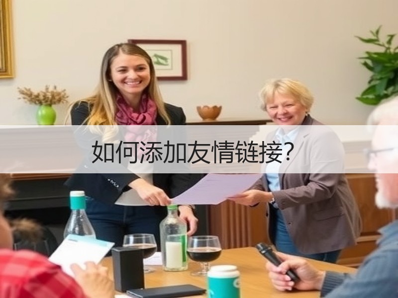 如何添加友情链接？
