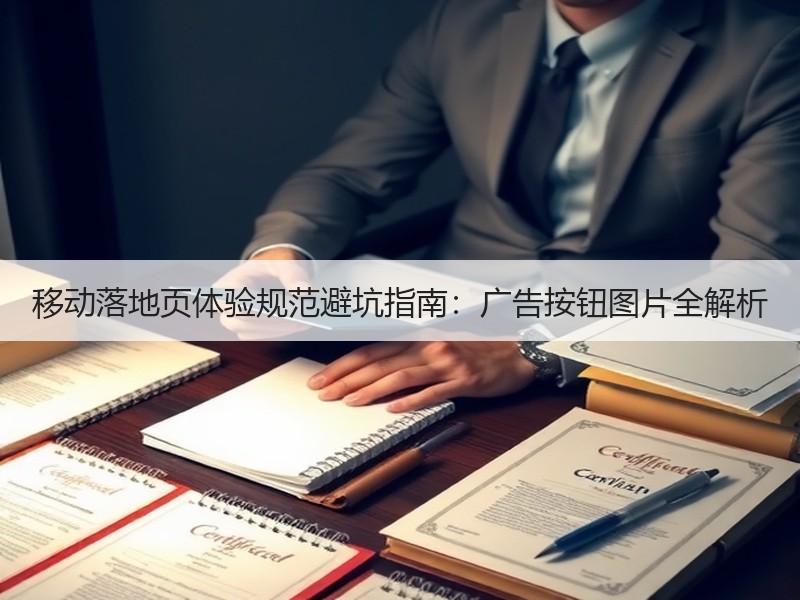 移动落地页体验规范避坑指南：广告按钮图片全解析