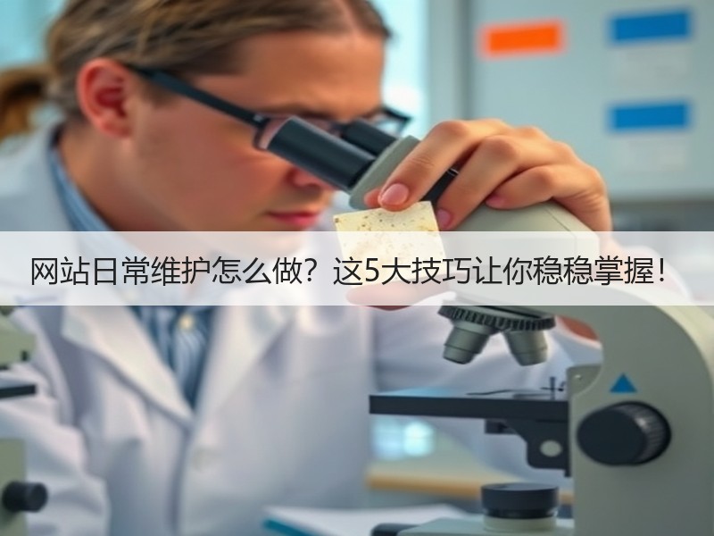 网站日常维护怎么做？这5大技巧让你稳稳掌握！