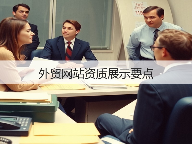 外贸网站资质展示要点