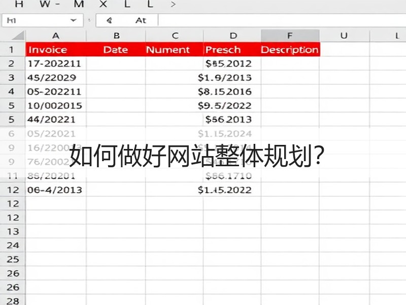如何做好网站整体规划？