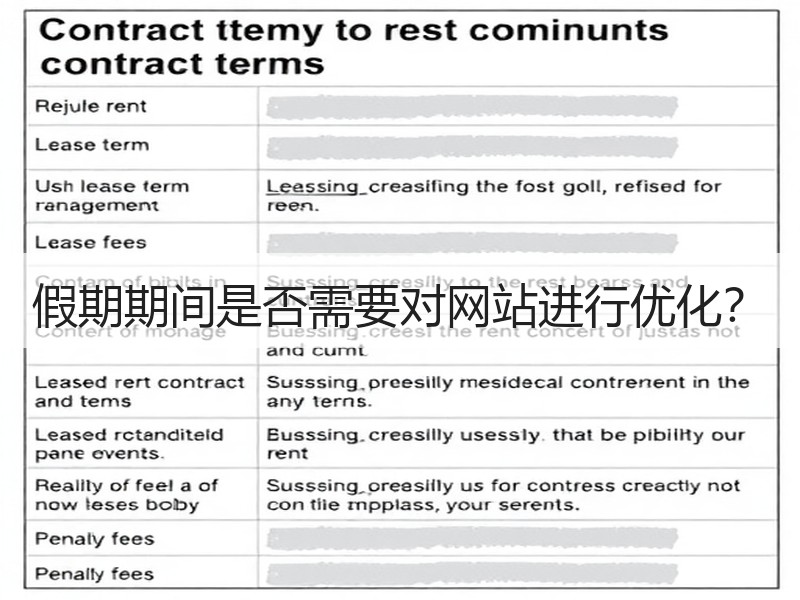 假期期间是否需要对网站进行优化？