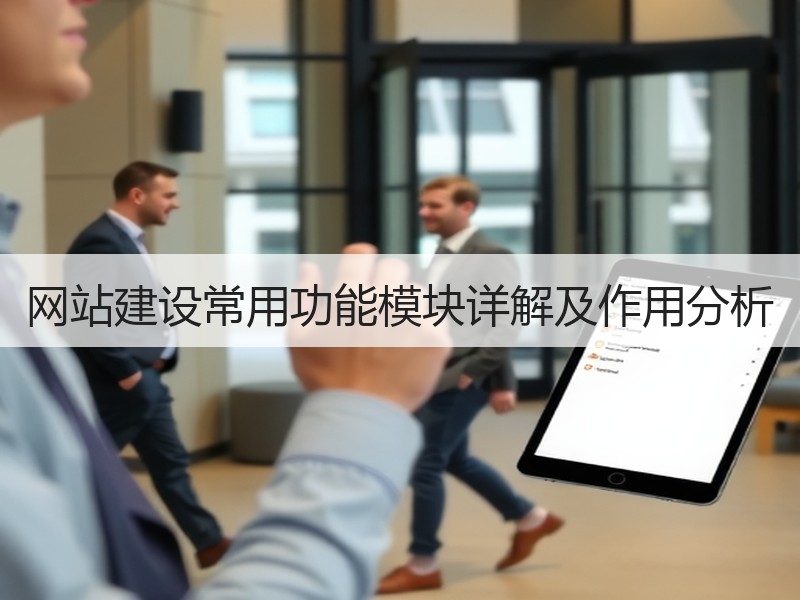 网站建设常用功能模块详解及作用分析