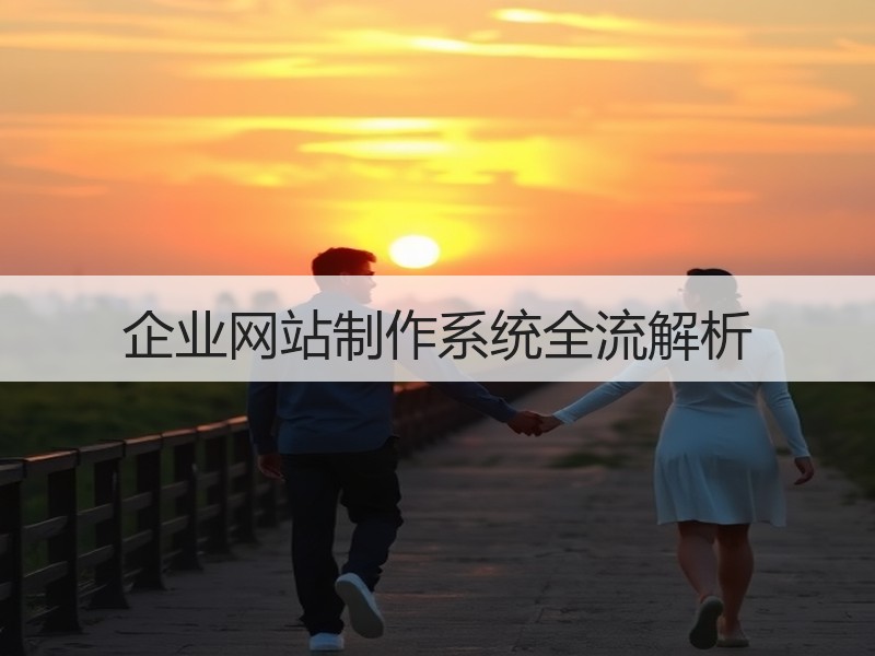 企业网站制作系统全流解析
