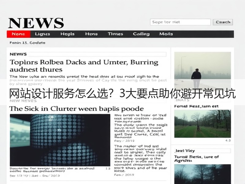 网站设计服务怎么选？3大要点助你避开常见坑