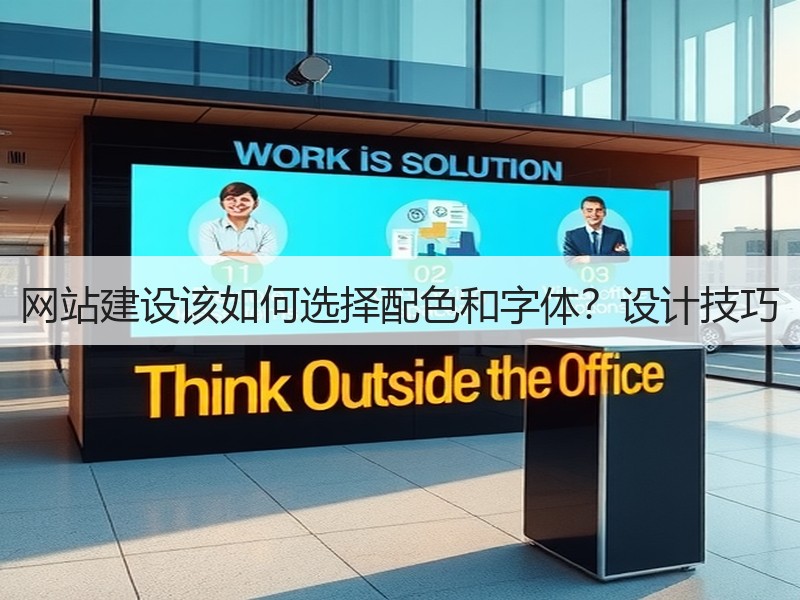 网站建设该如何选择配色和字体？设计技巧