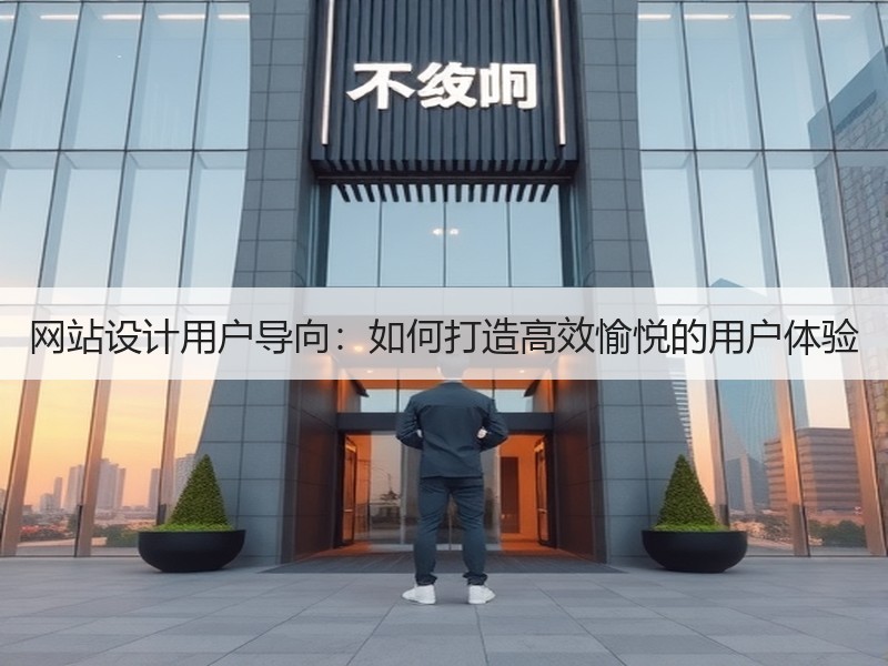 网站设计用户导向：如何打造高效愉悦的用户体验
