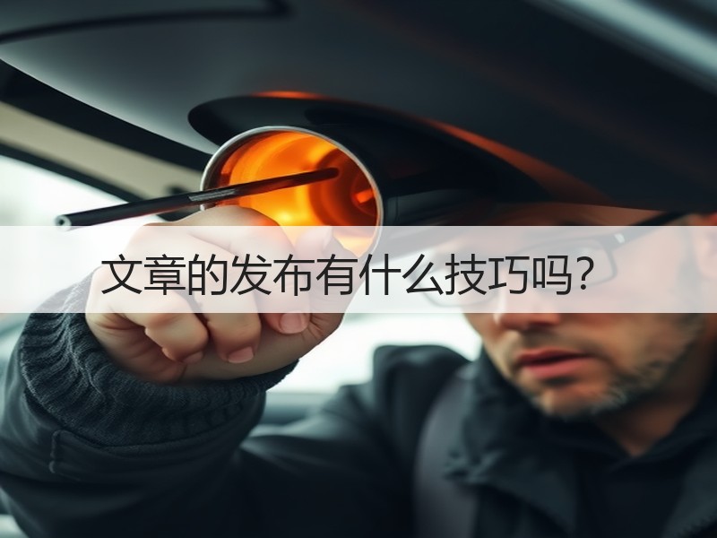 文章的发布有什么技巧吗？