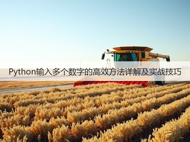 Python输入多个数字的高效方法详解及实战技巧