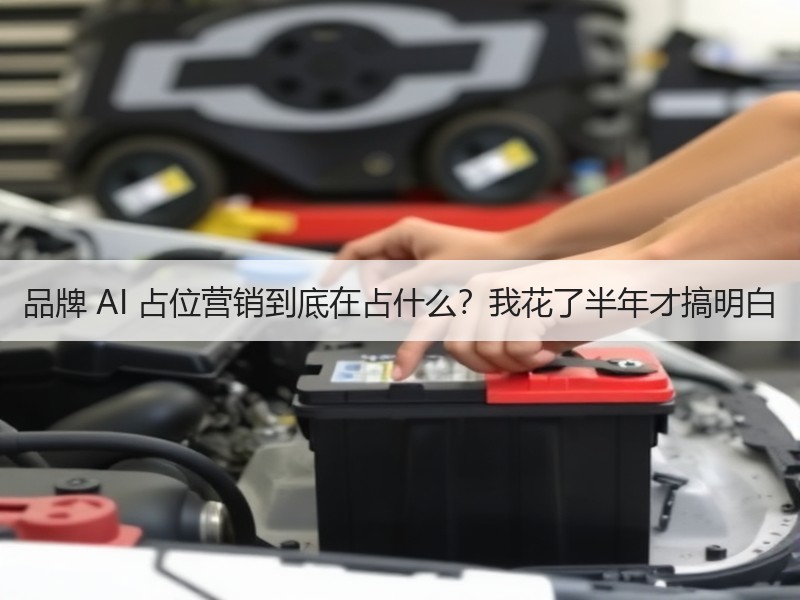品牌 AI 占位营销到底在占什么？我花了半年才搞明白