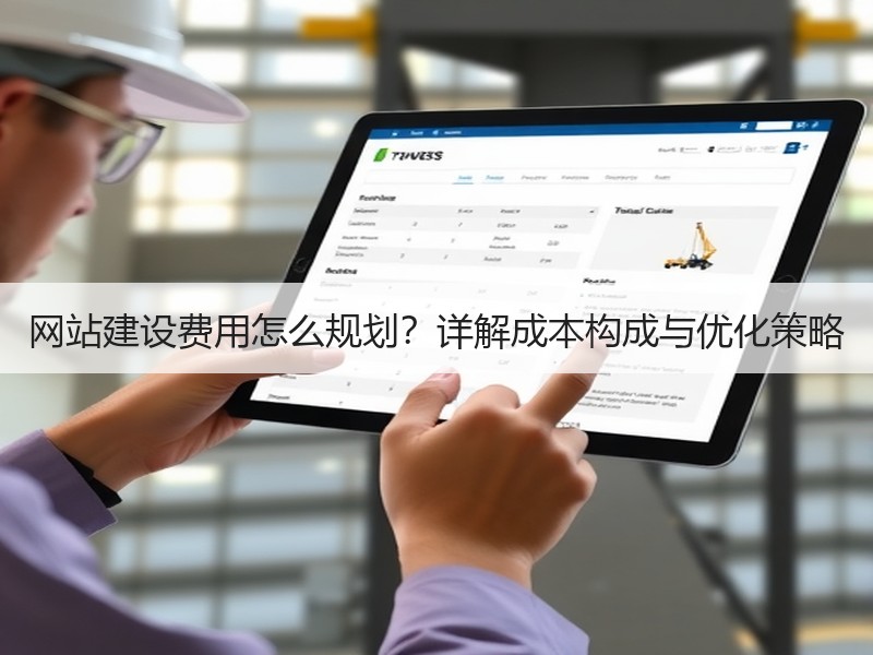 网站建设费用怎么规划？详解成本构成与优化策略