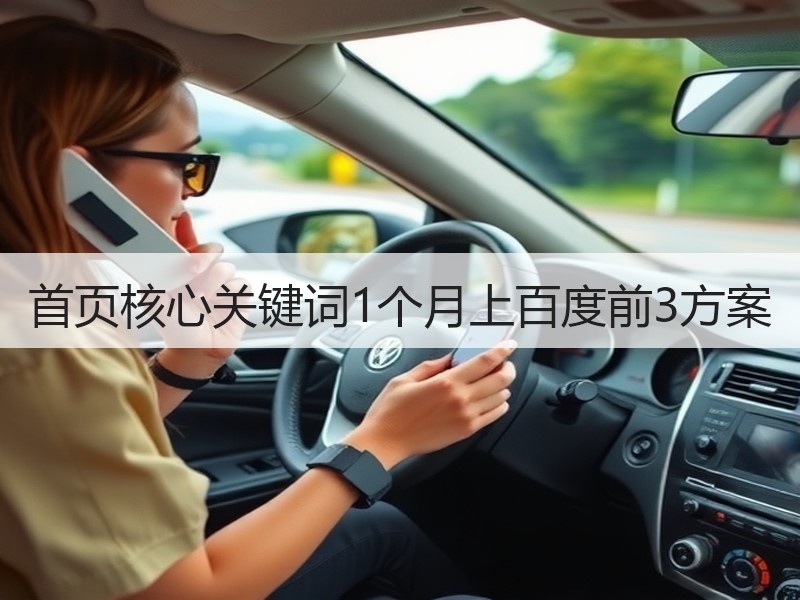 首页核心关键词1个月上百度前3方案