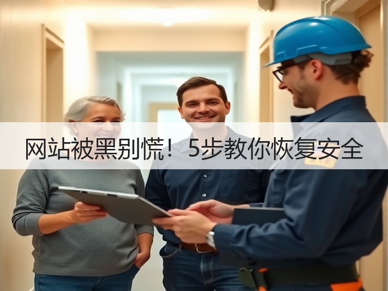 网站被黑别慌！5步教你恢复安全