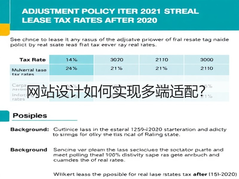 网站设计如何实现多端适配？