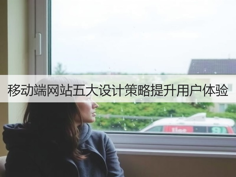 移动端网站五大设计策略提升用户体验