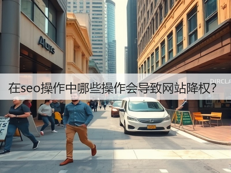 在seo操作中哪些操作会导致网站降权？