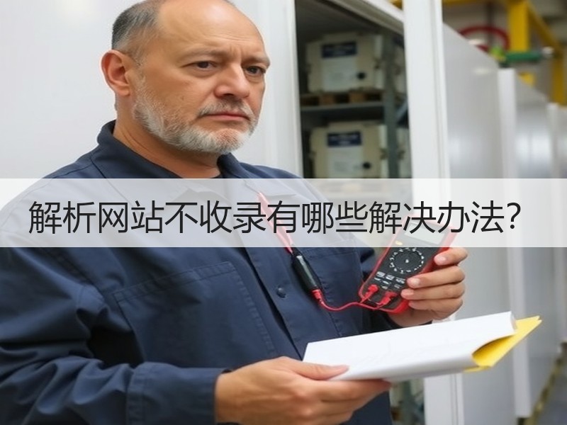 解析网站不收录有哪些解决办法？