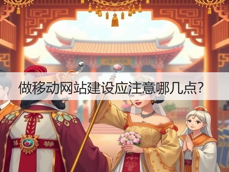 做移动网站建设应注意哪几点？