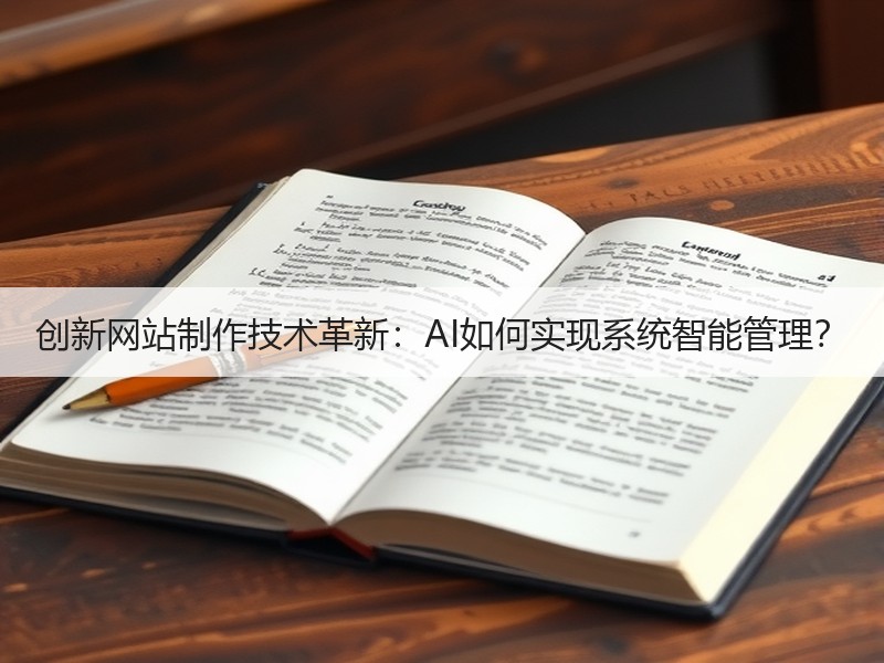 创新网站制作技术革新：AI如何实现系统智能管理？