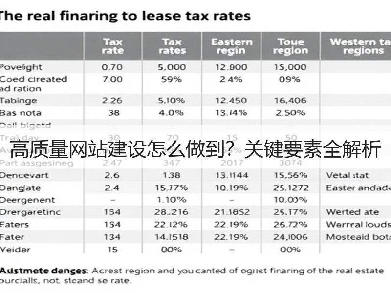 高质量网站建设怎么做到？关键要素全解析