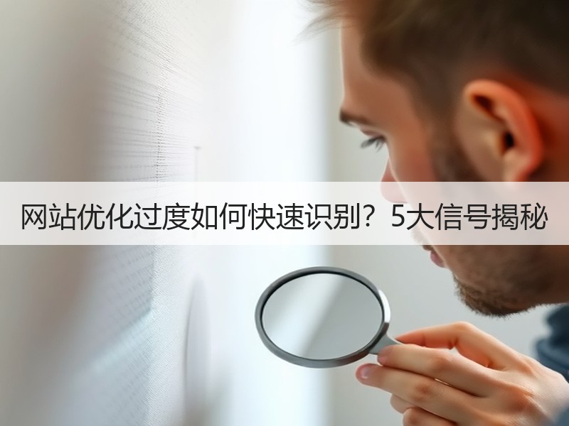 网站优化过度如何快速识别？5大信号揭秘