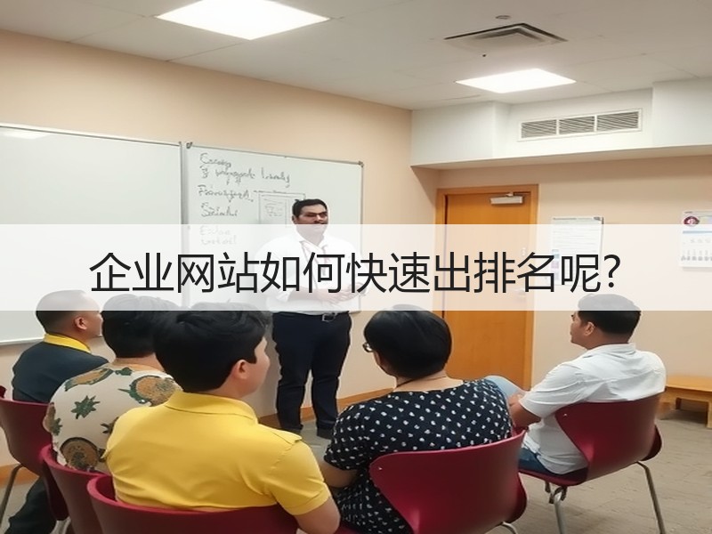 企业网站如何快速出排名呢?