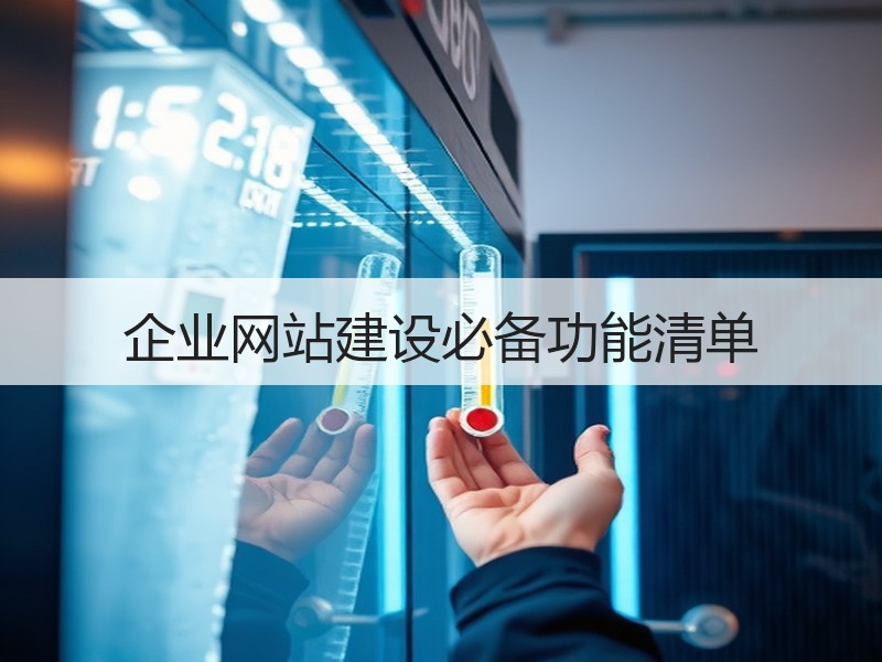 企业网站建设必备功能清单