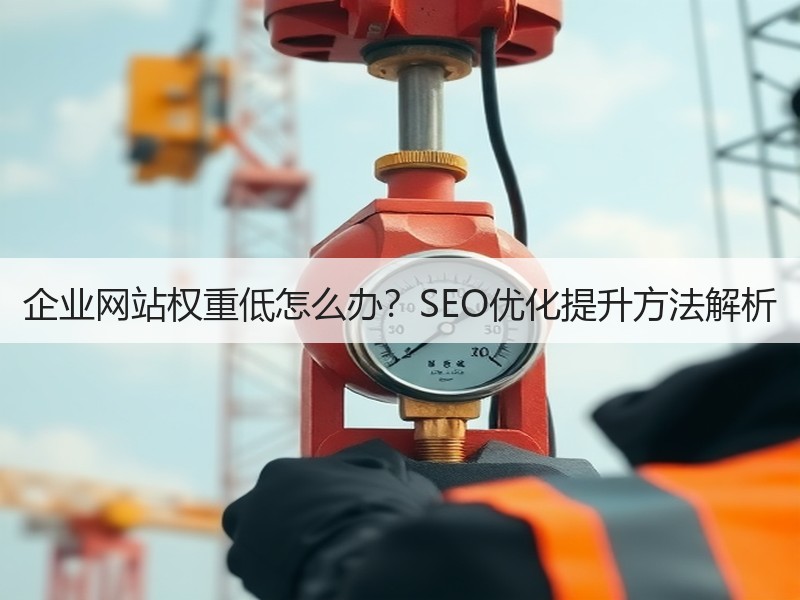 企业网站权重低怎么办？SEO优化提升方法解析