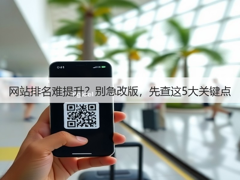 网站排名难提升？别急改版，先查这5大关键点