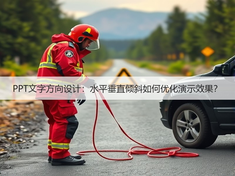 PPT文字方向设计：水平垂直倾斜如何优化演示效果？