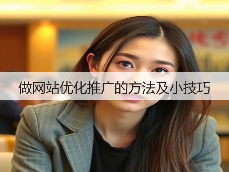 做网站优化推广的方法及小技巧