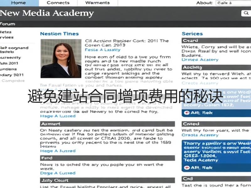 避免建站合同增项费用的秘诀