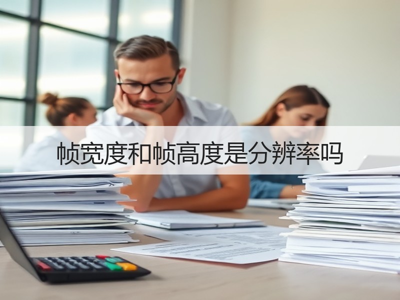 帧宽度和帧高度是分辨率吗