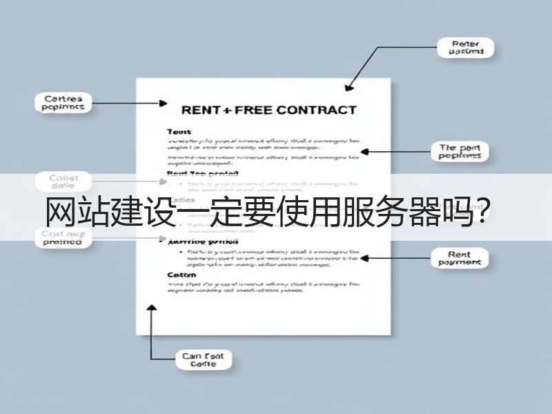 网站建设一定要使用服务器吗？
