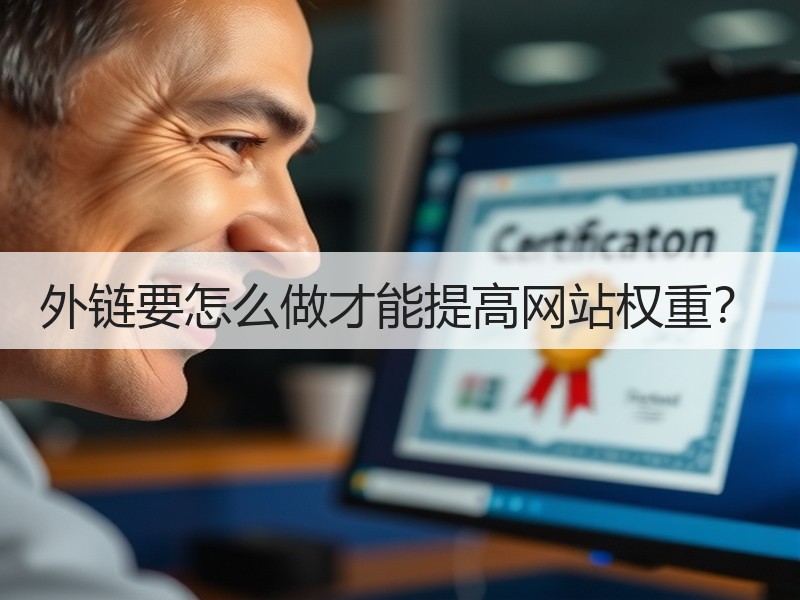 外链要怎么做才能提高网站权重？