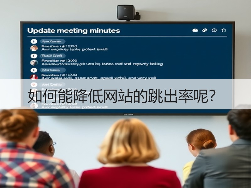 如何能降低网站的跳出率呢？