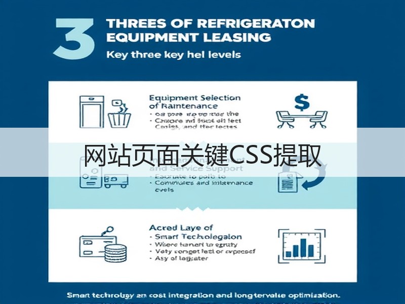 网站页面关键CSS提取