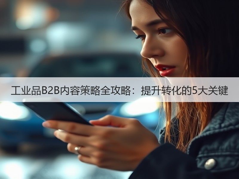 工业品B2B内容策略全攻略：提升转化的5大关键