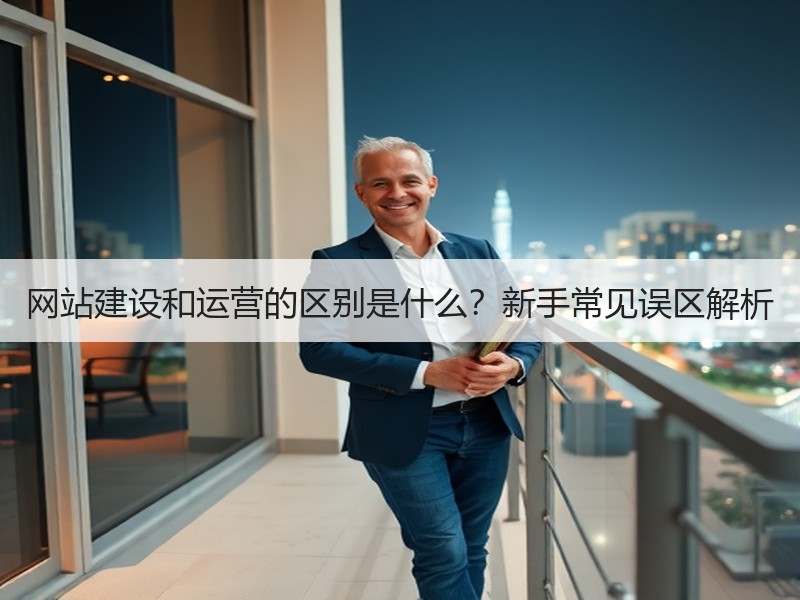 网站建设和运营的区别是什么？新手常见误区解析