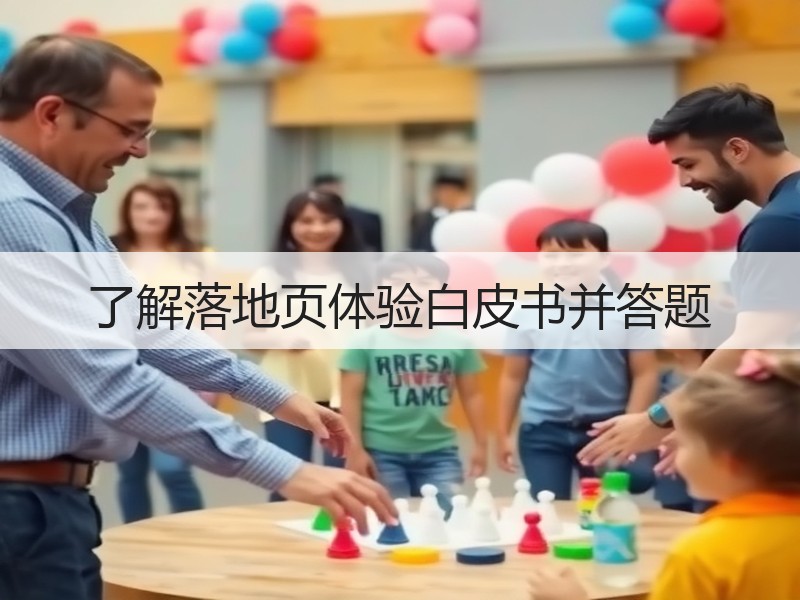 了解落地页体验白皮书并答题