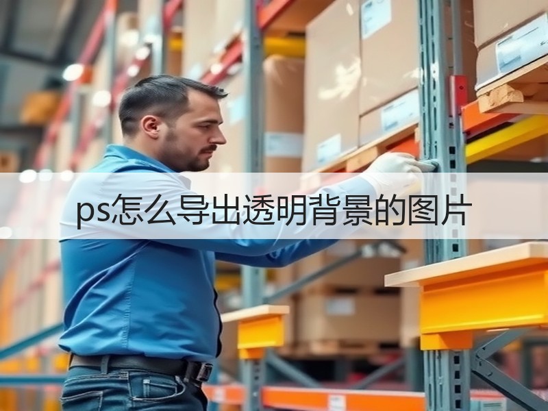 ps怎么导出透明背景的图片