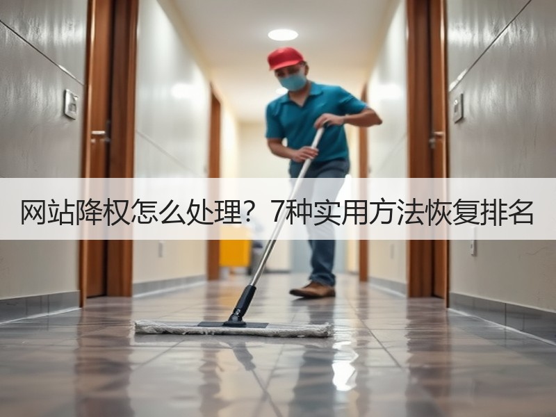 网站降权怎么处理？7种实用方法恢复排名